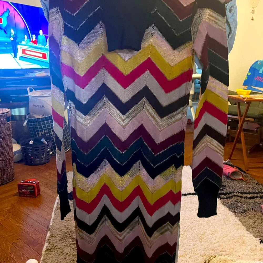 Missoni chevron multi colored knit sheet dress - Picture 2 of 7